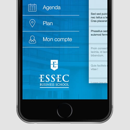 Conception graphique d'une application mobile.