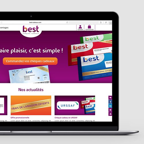 Refonte de la charte graphique, des supports commerciaux et du site internet.