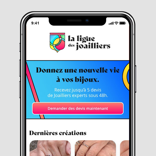 Conception d'une web-app mobile first. Participation à la définition du concept.